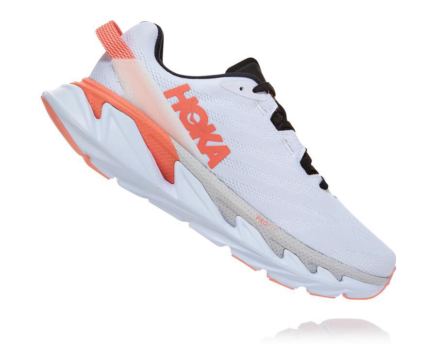 Hoka One One Running Shoes Womens White - Elevon 2 - 08673ZRXA